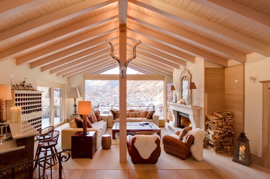 Chalet Grace Villa Zermatt Oda fotoğraf