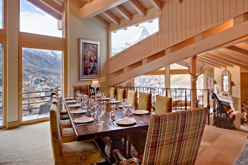 Chalet Grace Villa Zermatt Oda fotoğraf