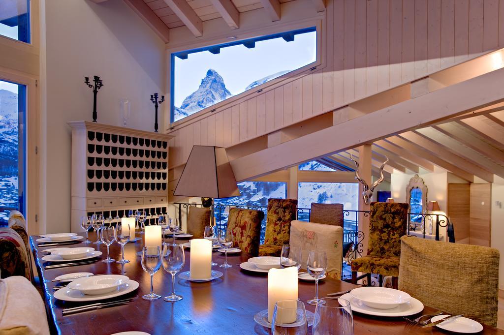 Chalet Grace Villa Zermatt Oda fotoğraf